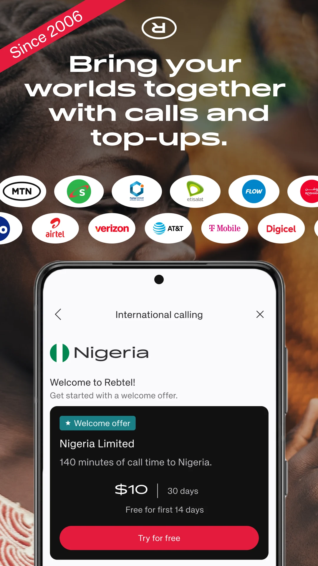 Rebtel: Recharges and calls screenshot